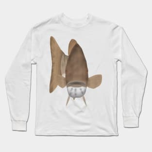 Smallmouth Bass - Fish head Long Sleeve T-Shirt